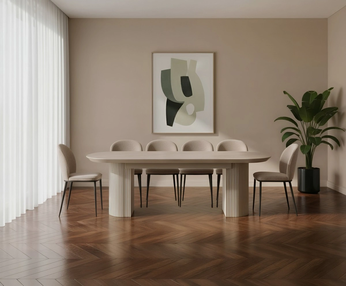 שולחנות אוכל אובליים 